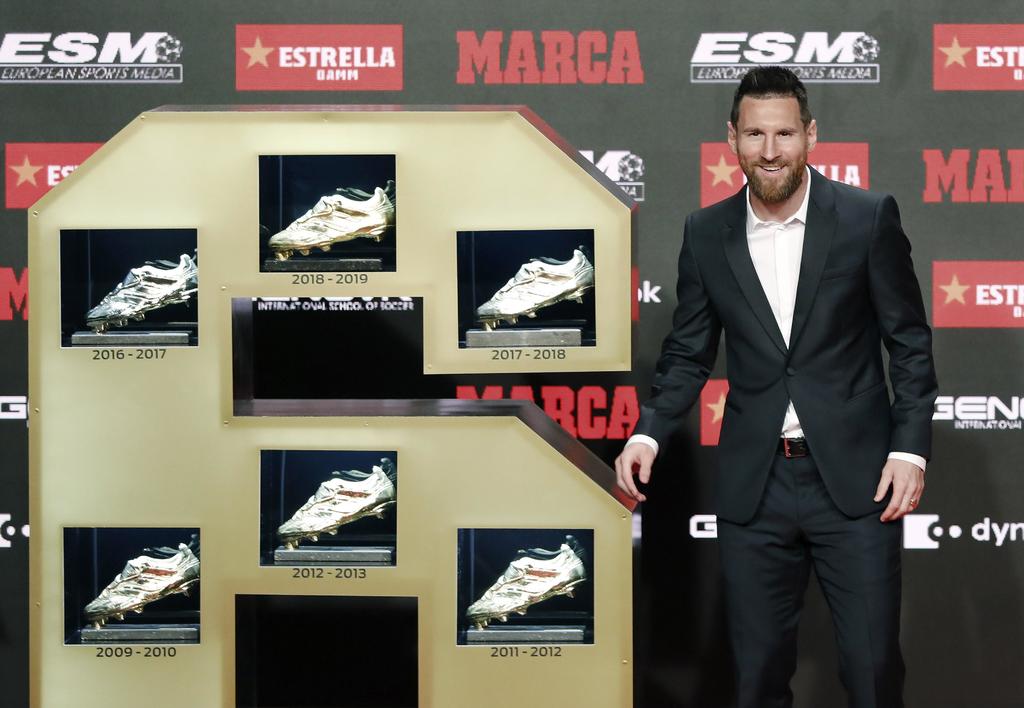 Lionel Messi recibe su sexta Bota de Oro