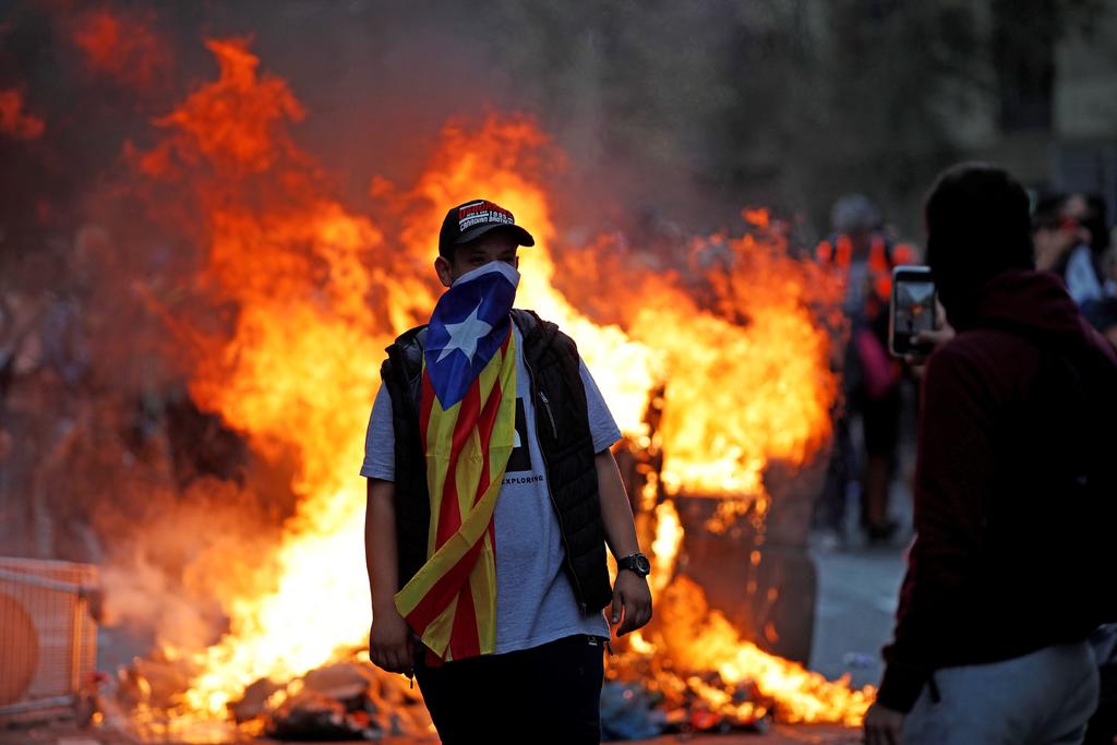 Pérdidas materiales por protestas superan los 2.5 mde en Barcelona