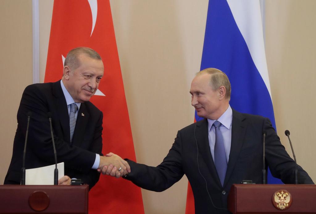 Putin y Erdogan acuerdan crear una zona de seguridad en el noreste de Siria