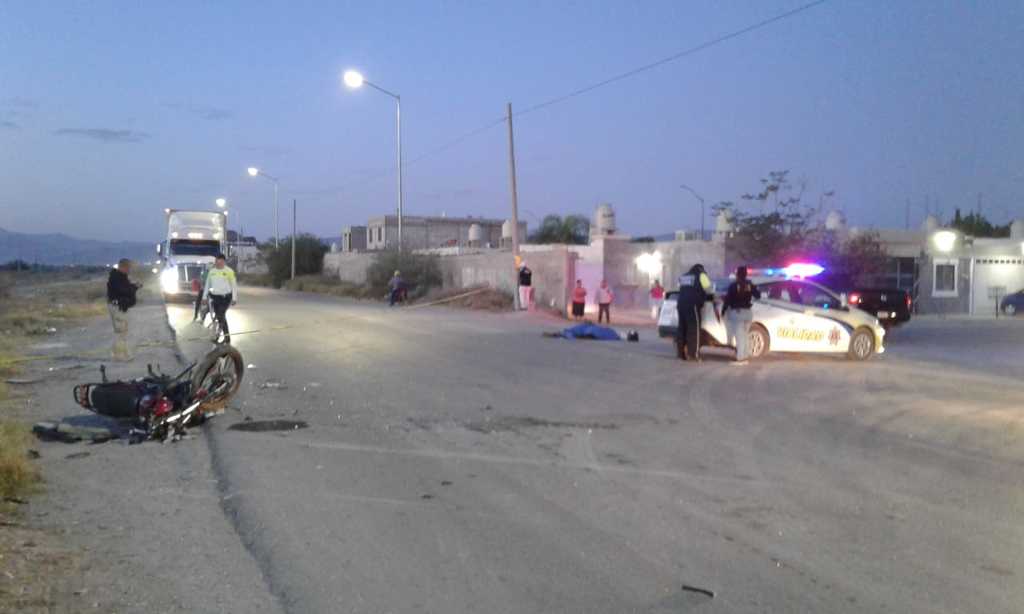 Muere motociclista aún no identificado en Torreón