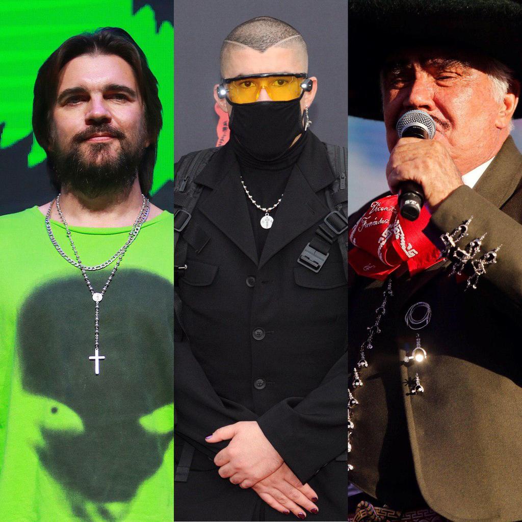 Bad Bunny, Juanes y Vicente Fernández, entre artistas que actuarán en los Latin Grammy