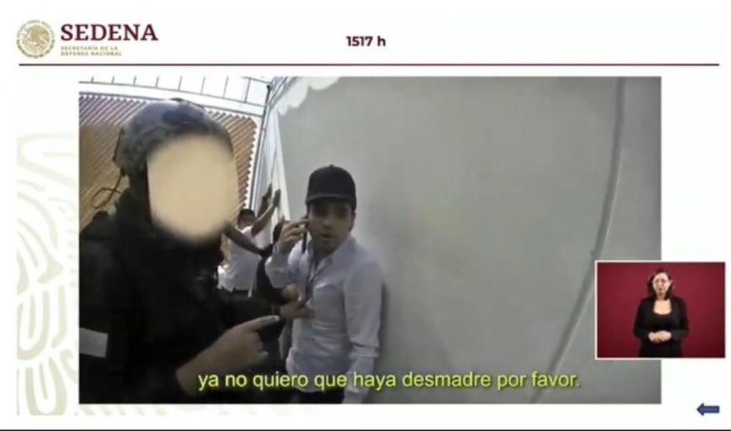 Difunde Gobierno federal video sobre captura de Ovidio Guzmán