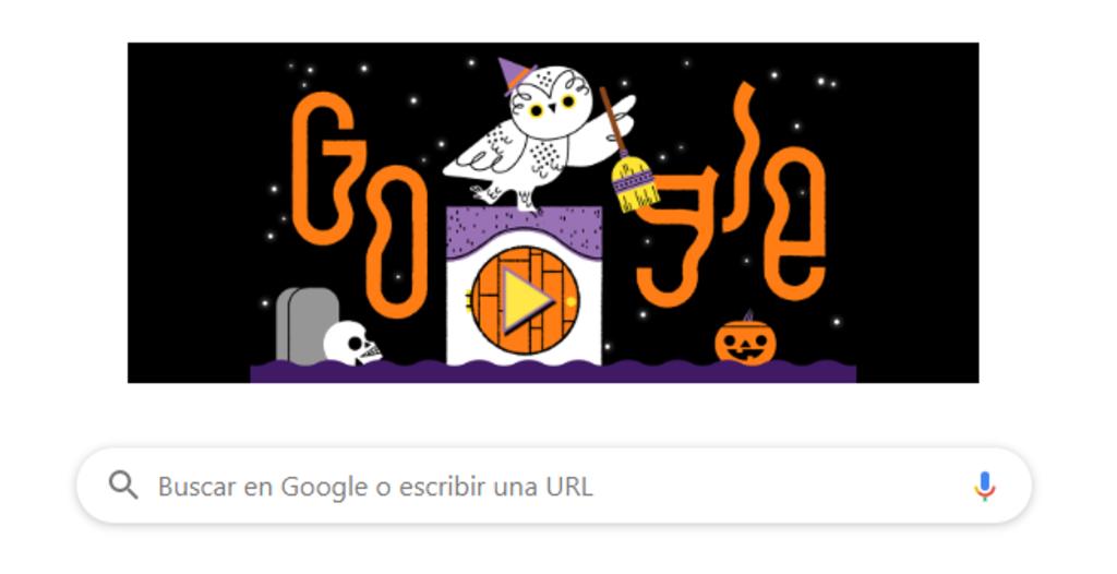 Google lanza un 'doodle' para celebrar Halloween