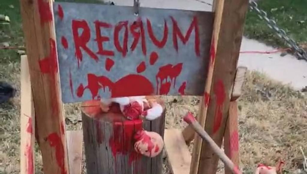 'Bebé decapitado', la controvercial decoración de Halloween