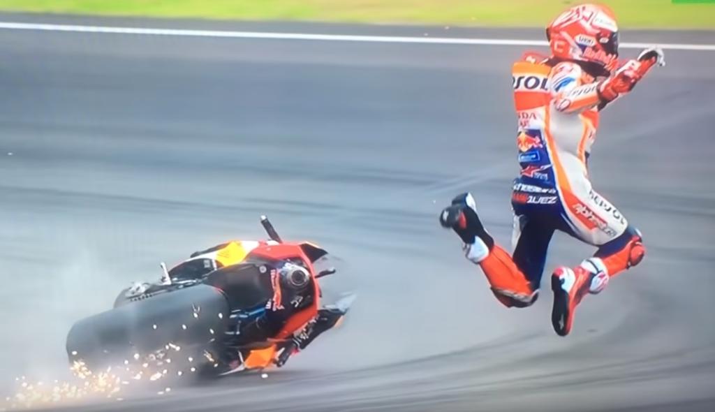 La estremecedora caída en motocicleta de Marc Márquez