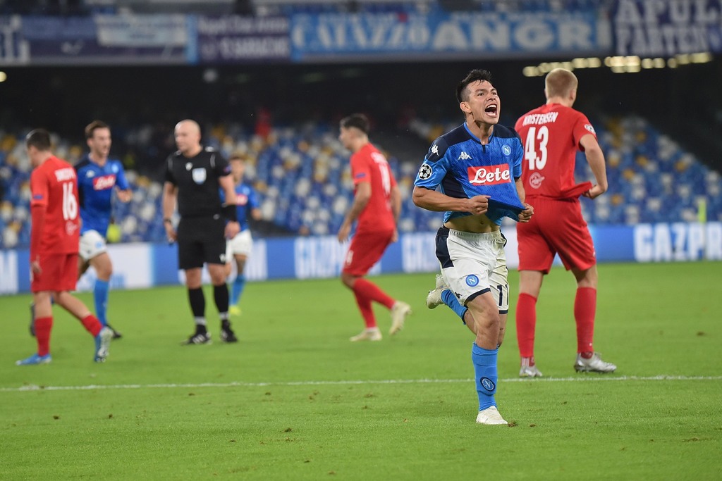 Hirving Lozano rescata el empate para Napoli