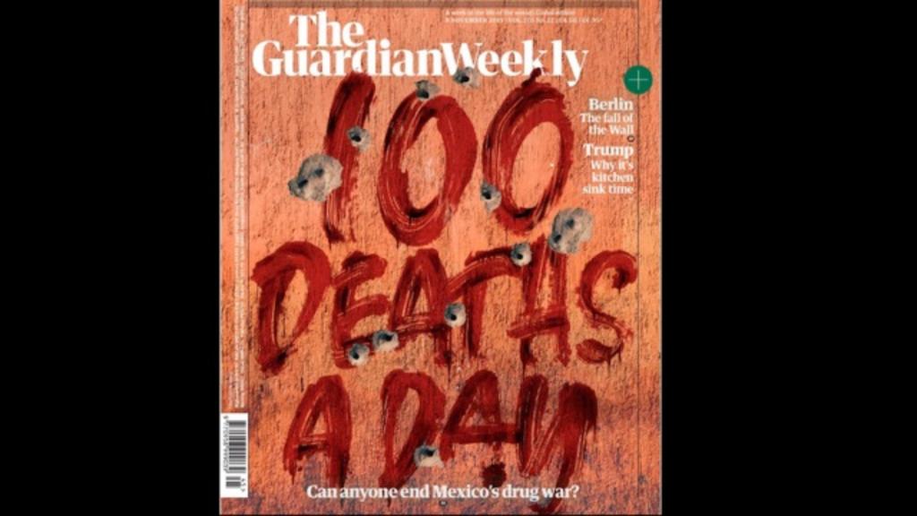 La cruda portada de 'The Guardian', dedicada a la violencia en México