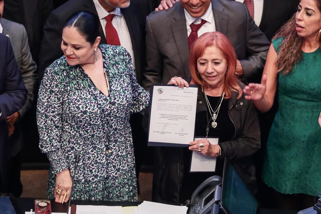Celebra López Obrador llegada de Rosario Piedra a la CNDH