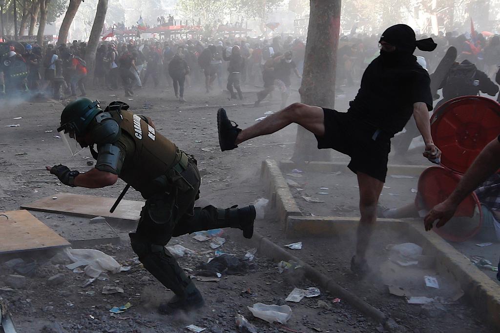 Se registra una jornada de protestas de las más violentas en Chile
