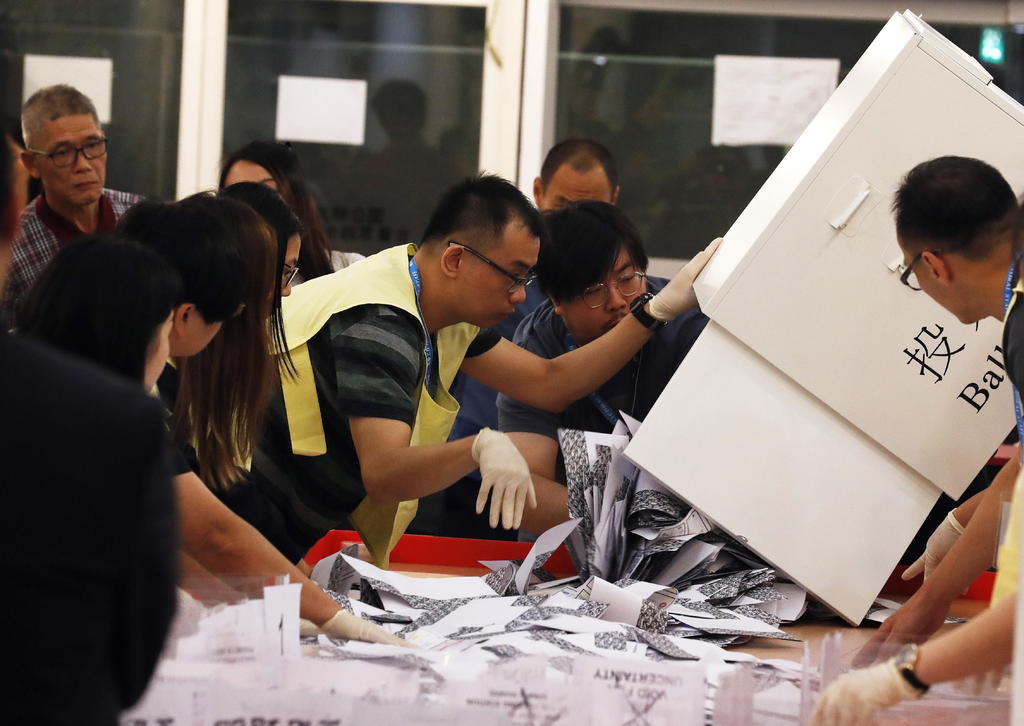 Registran alta participación durante elecciones en Hong Kong