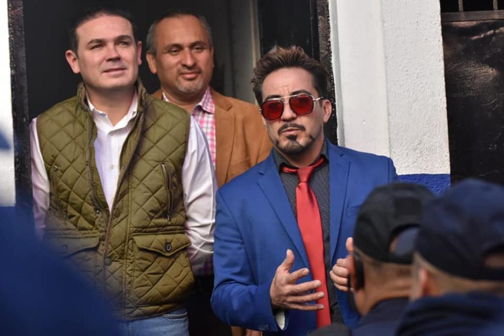 'Tony Stark' conquista a los habitantes de Guanajuato