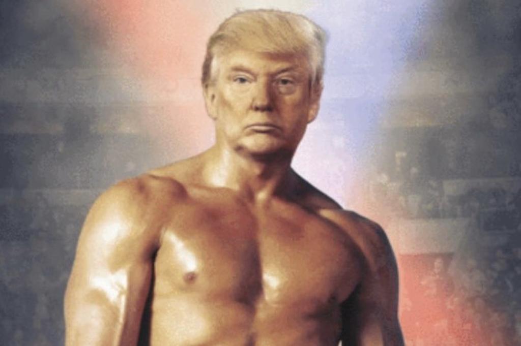 Donald Trump se coloca el cuerpo de 'Rocky Balboa' y desata memes