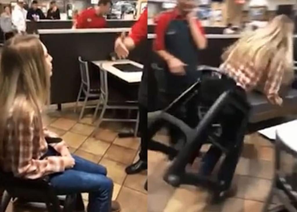 Adolescente queda atrapada en una silla para bebés por más de una hora