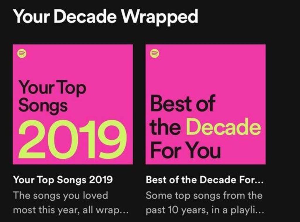 ¿Cuáles son tus canciones más escuchadas de la década en Spotify?