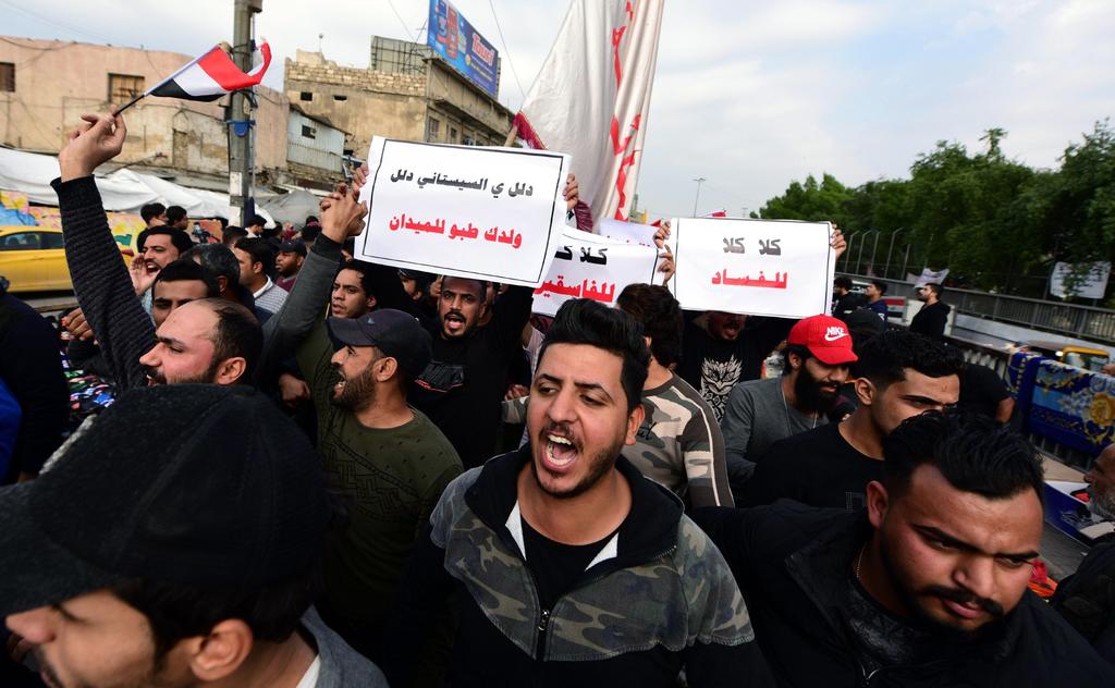 Suman diez manifestantes muertos por disparos de desconocidos en Bagdad