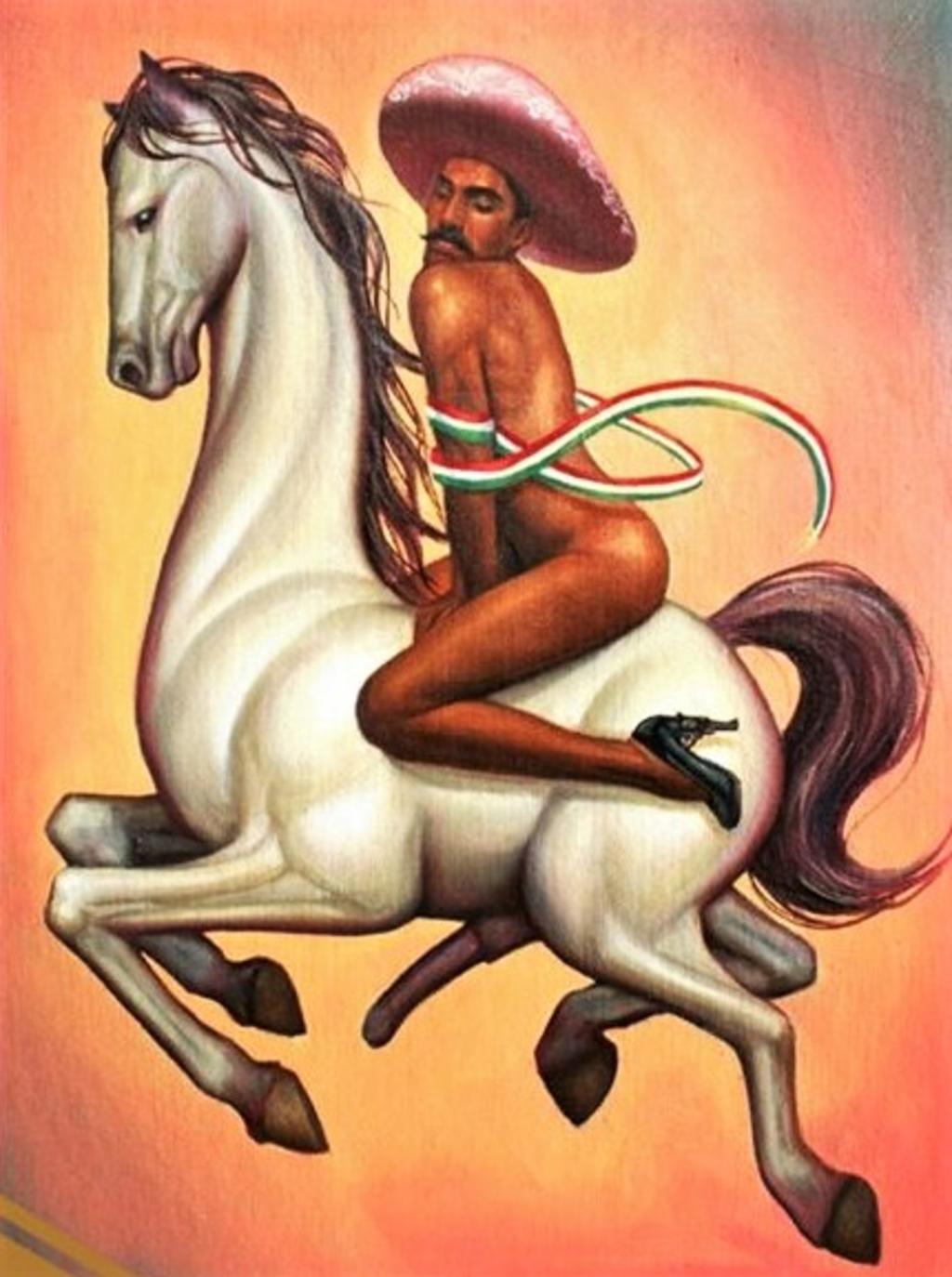 Pintura de Zapata causa controversia homófoba