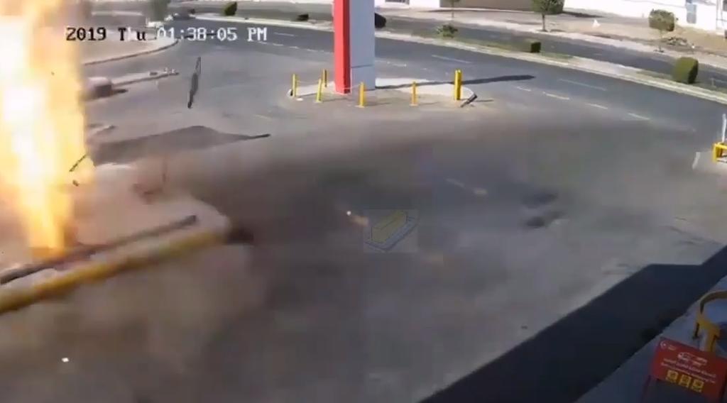 VIDEO: Captan estremecedora explosión en una gasolinera de Arabia Saudita
