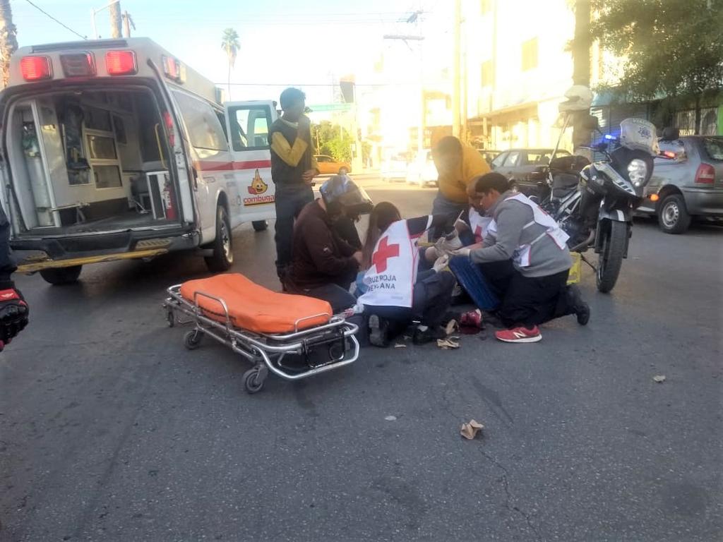 Autobús arrolla a mujer de la tercera edad en el Centro de Torreón