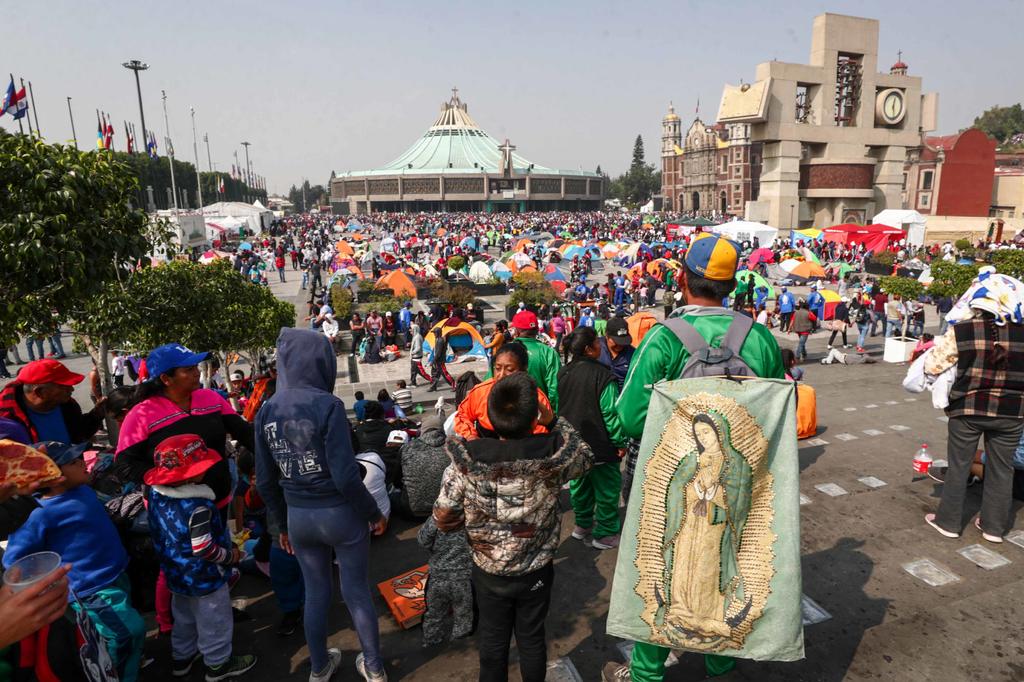 Reporta Protección Civil 9.8 millones de visitantes a la Basílica de Guadalupe