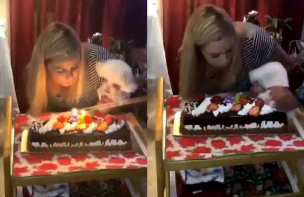 Viral: Hacen que French Poodle de 'mordida' a su pastel de cumpleaños