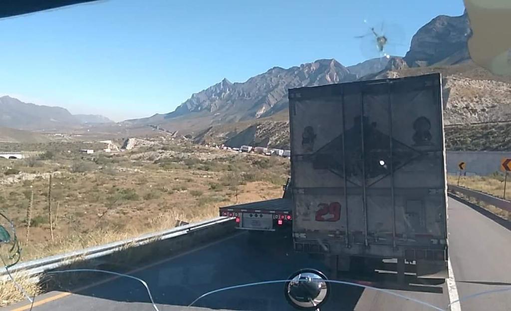 Cierran carretera tras accidente en la Saltillo –Monterrey