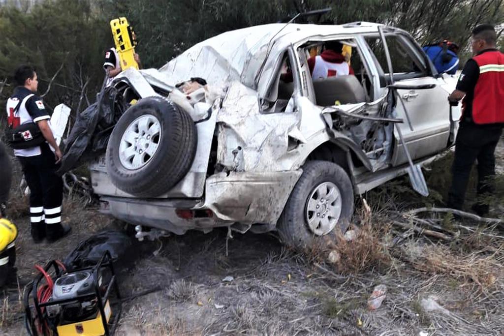 Accidente en autopista Durango-Torreón deja cuatro fallecidos