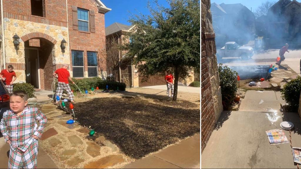 Niño quema el patio de su casa con lupa que recibió en Navidad