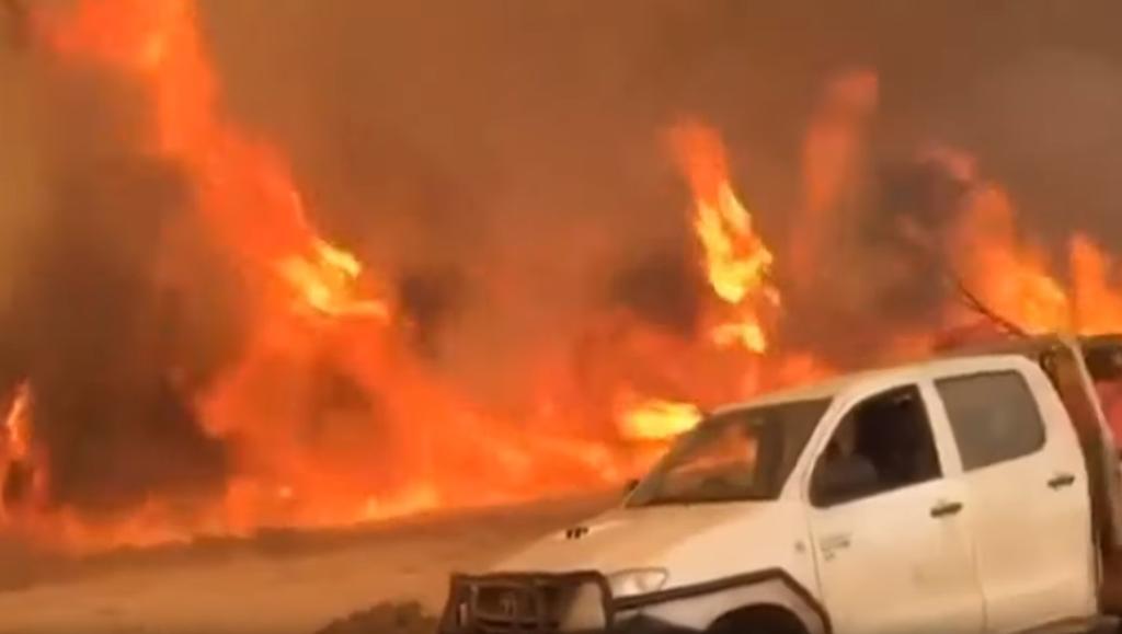 Comparten estremecedor video de un tornado de fuego en Australia