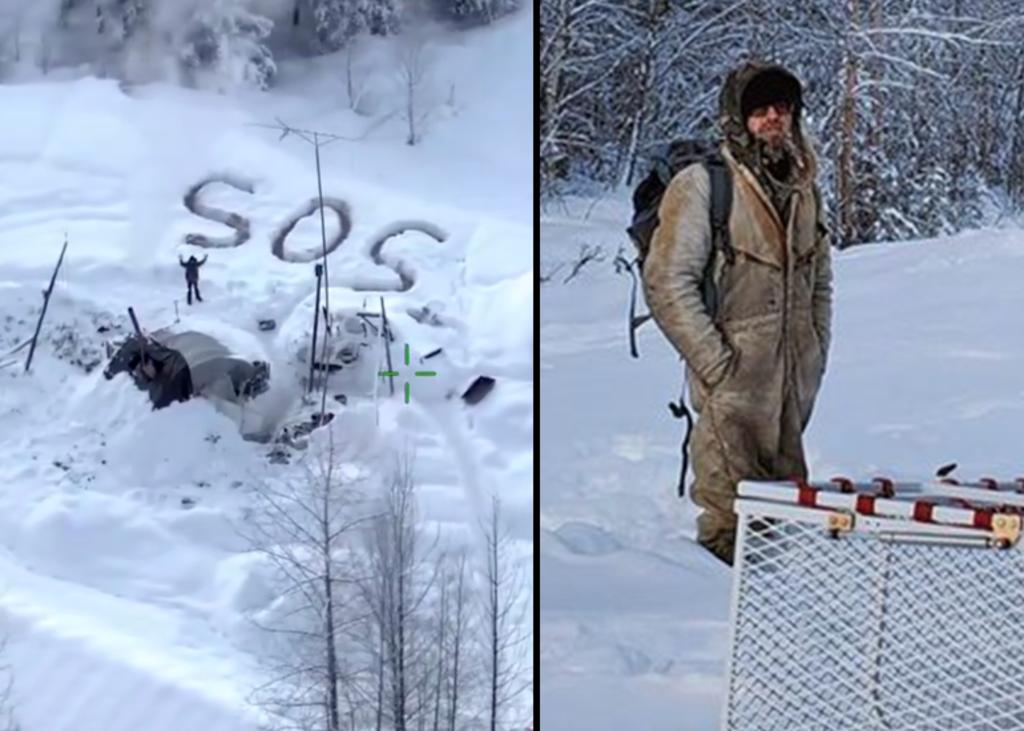 Sobrevive 23 días en temperaturas bajo cero en refugio improvisado