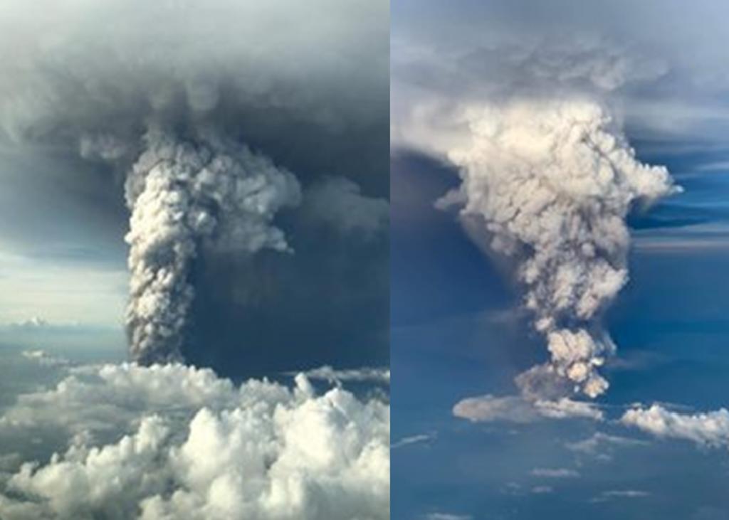 Así fue la erupción del volcán Taal vista desde el espacio