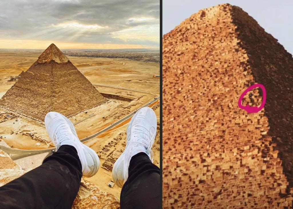 Influencer que subió la pirámide de Giza termina en la cárcel