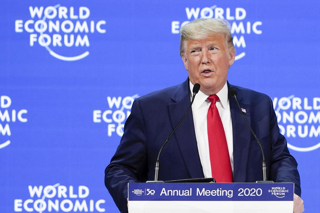 Trump presume en Davos su triunfo en las negociaciones con China y México