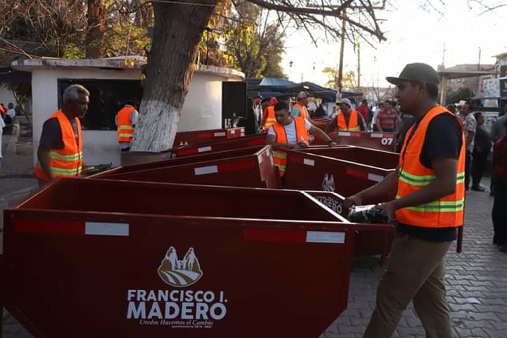 Refuerzan acciones de limpieza en el Centro de Francisco l. Madero