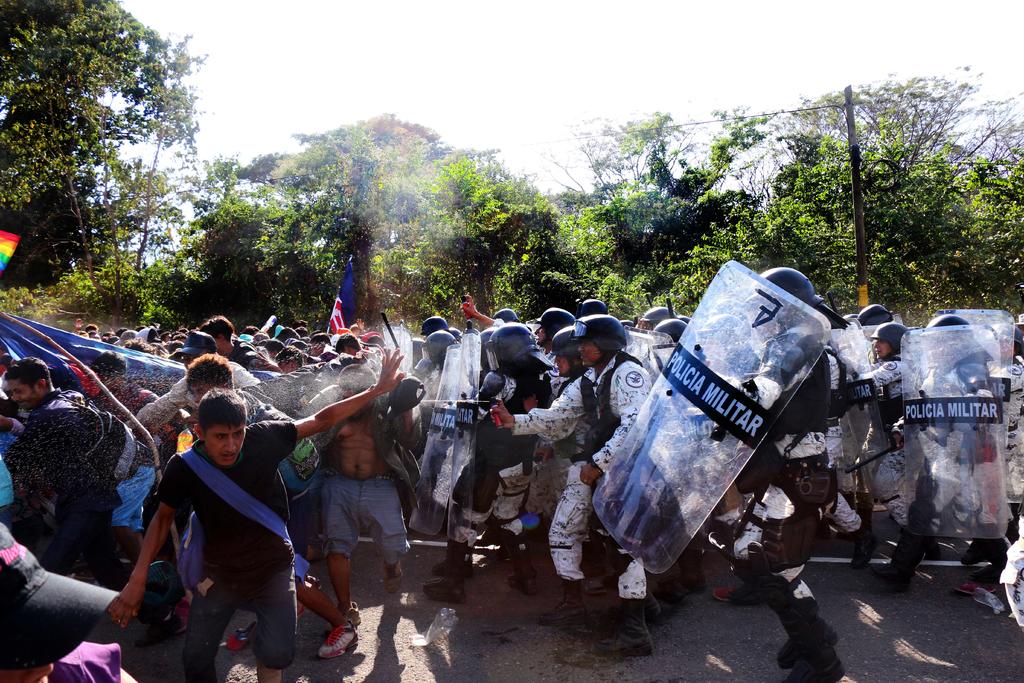 Pide ONU-DH a México evitar uso de la fuerza contra migrantes