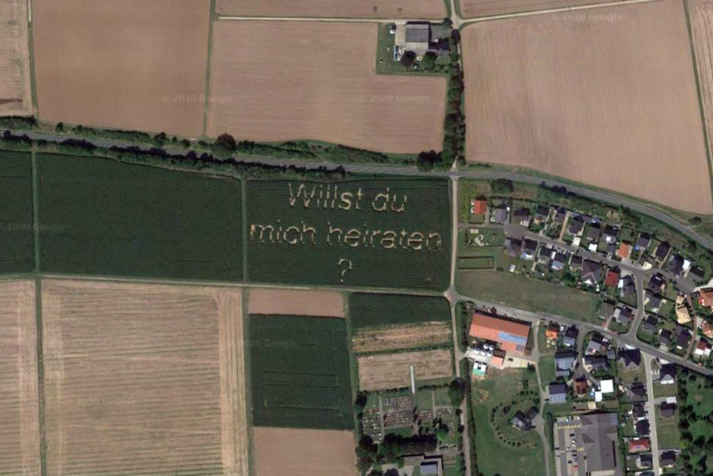Google Maps capta una propuesta de matrimonio épica
