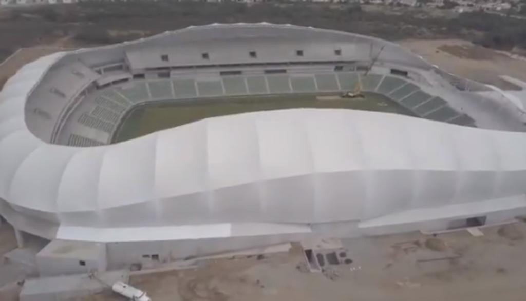 Muestran avances en construcción del estadio de futbol en Mazatlán
