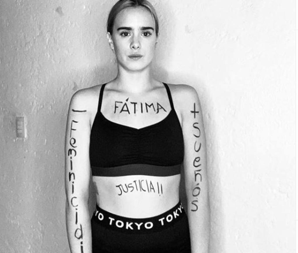 Influencers se pintan el cuerpo para buscar justicia por feminicidios