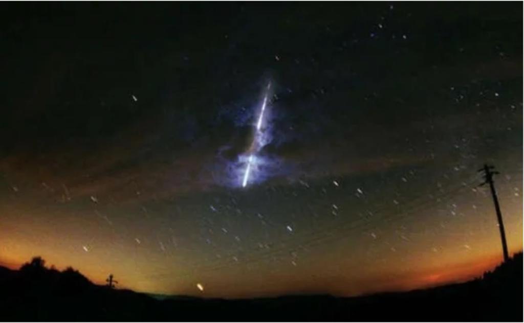 Meteorito alcanzó una velocidad entre 50 y 70 km/s