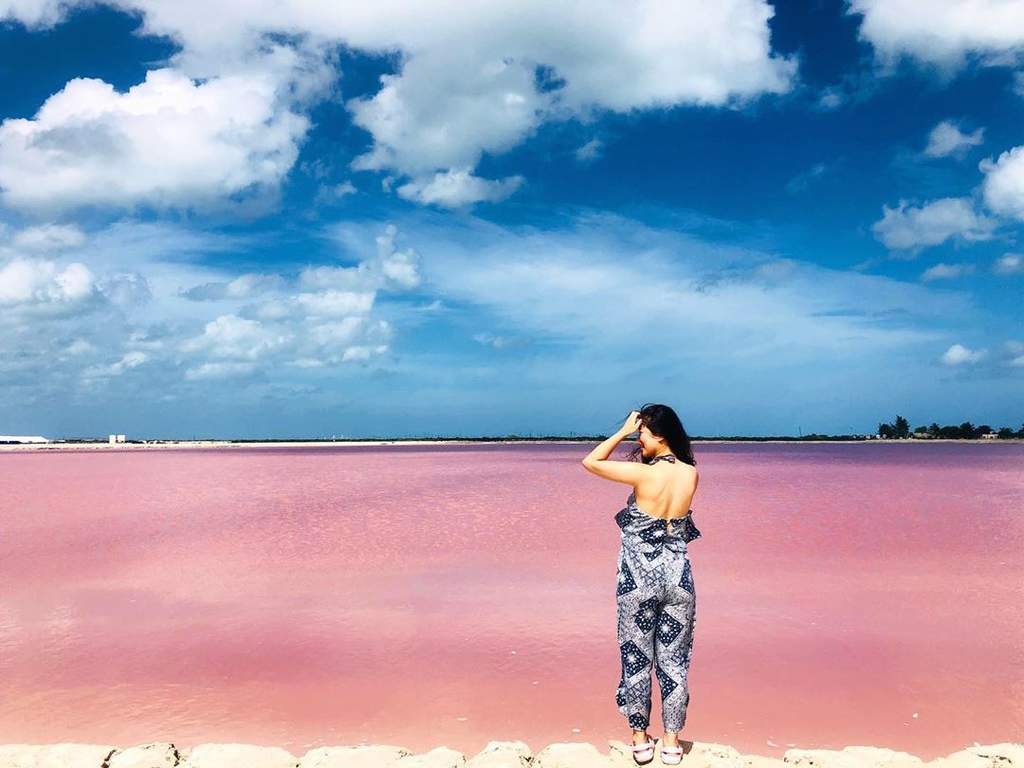 Conoce el lago rosado que se encuentra en Las Coloradas, Yucatán