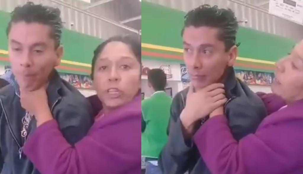 VIDEO: Mujer somete a sujeto tras sorprenderlo acosando a su hija