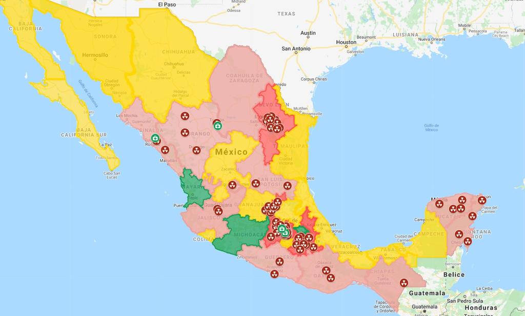 Así avanza el coronavirus en México en el mapa de Google