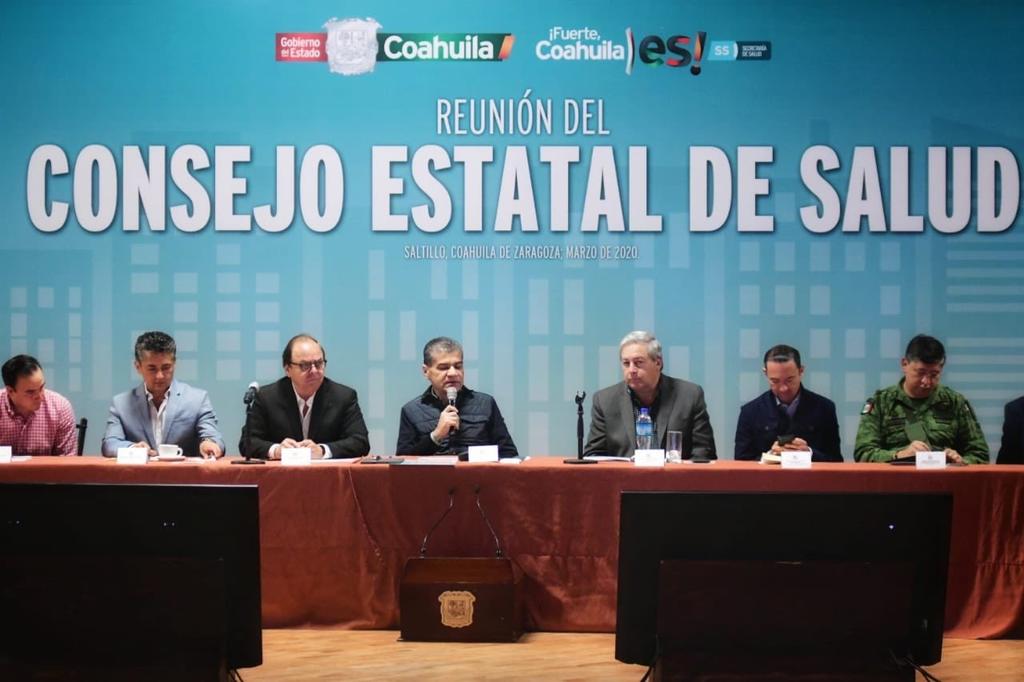 Coahuila realiza Consejo de Salud ante el coronavirus