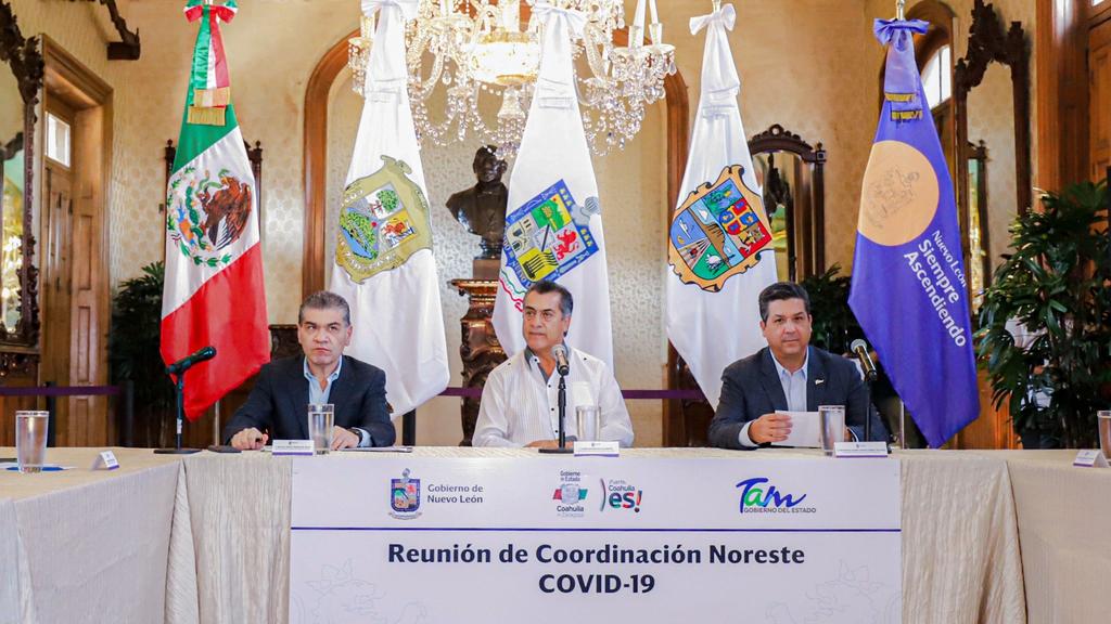 Anuncian Coahuila, Nuevo León y Tamaulipas coordinación frente a COVID-19