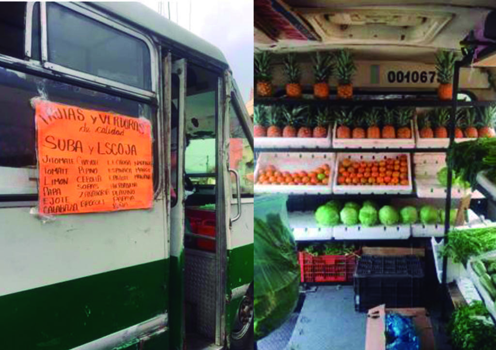 Convierte su autobús en expendio móvil de frutas y verduras ante COVID-19