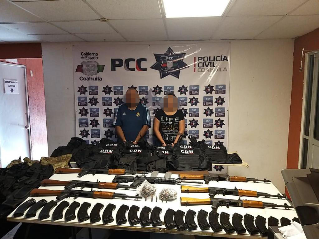 Caen en Torreón 11 con drogas, armas y automóviles
