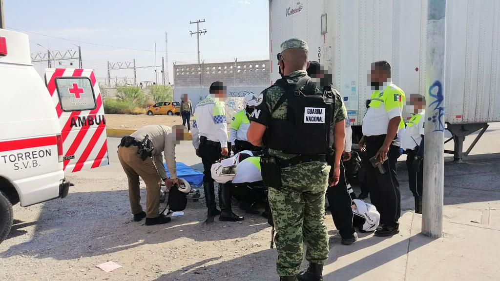 Atropellan a agente de Tránsito sobre el bulevar Torreón-Matamoros