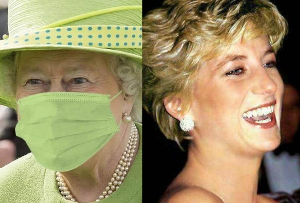 'Reviven' a Diana de Gales en memes tras falso rumor de la Reina Isabel II