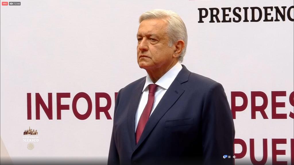 Ofrece López Obrador informe durante emergencia sanitaria