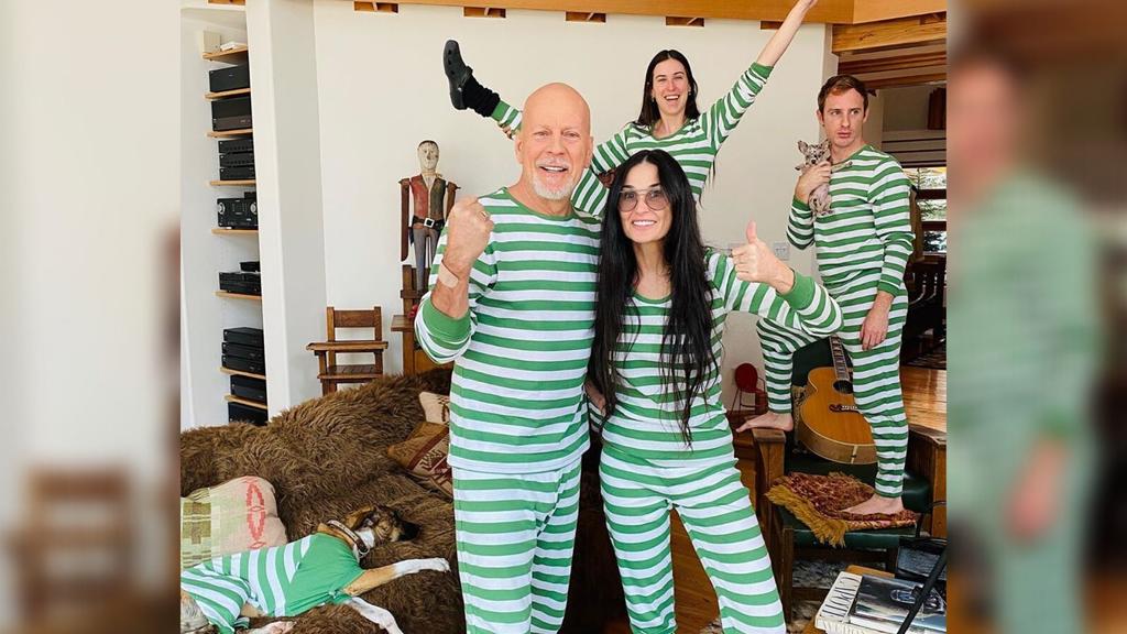 Demi Moore y Bruce Willis pasan cuarentena juntos en pijama