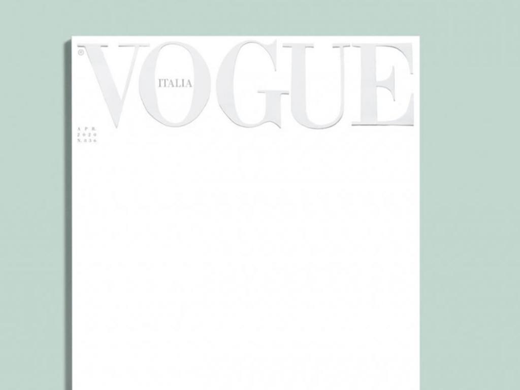 La próxima portada de Vogue Italia será una página en blanco